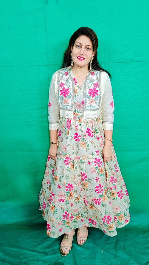 One Piece Gown with Short Shrug